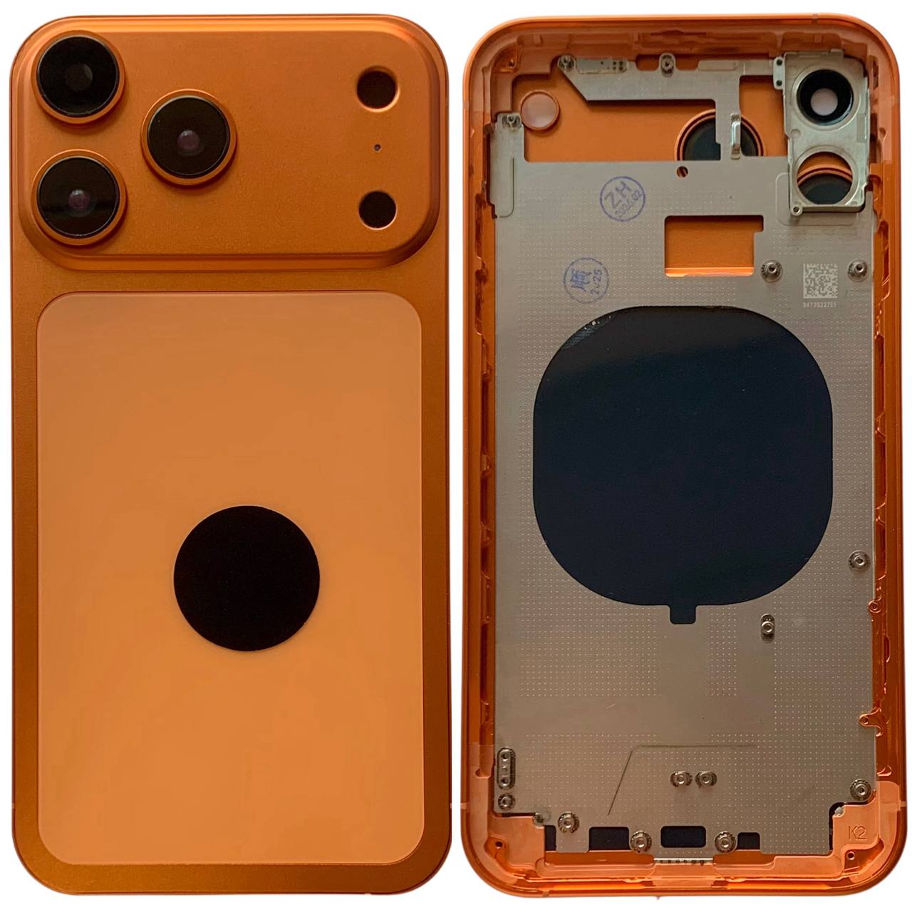 Корпус iPhone 11 в формі iPhone 17 Pro orange, High Quiality