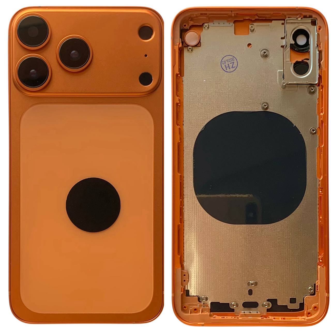 Корпус iPhone Xs в формі iPhone 17 Pro orange, High Quiality