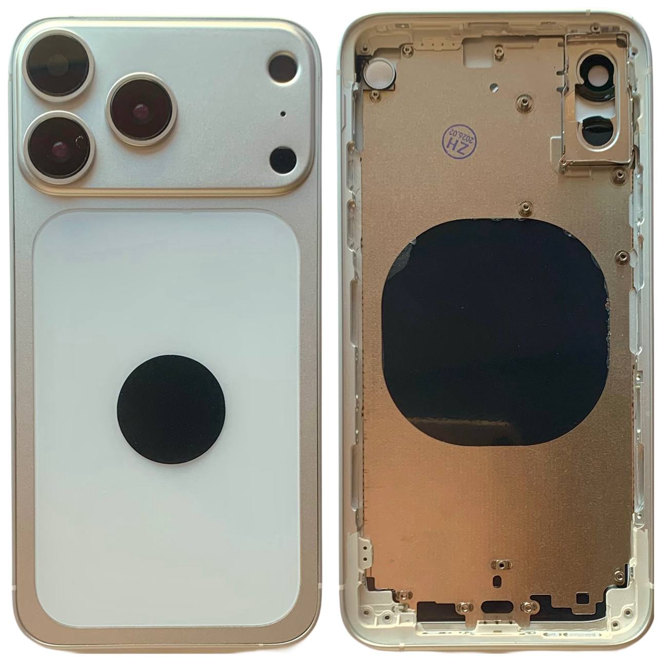 Корпус iPhone Xs в форме iPhone 17 Pro white, High Quiality