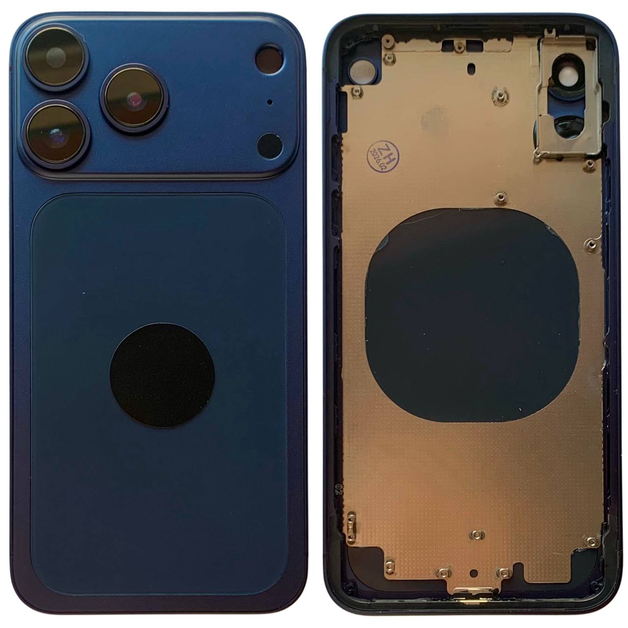Корпус iPhone X  в форме iPhone 17 Pro blue, High Quiality