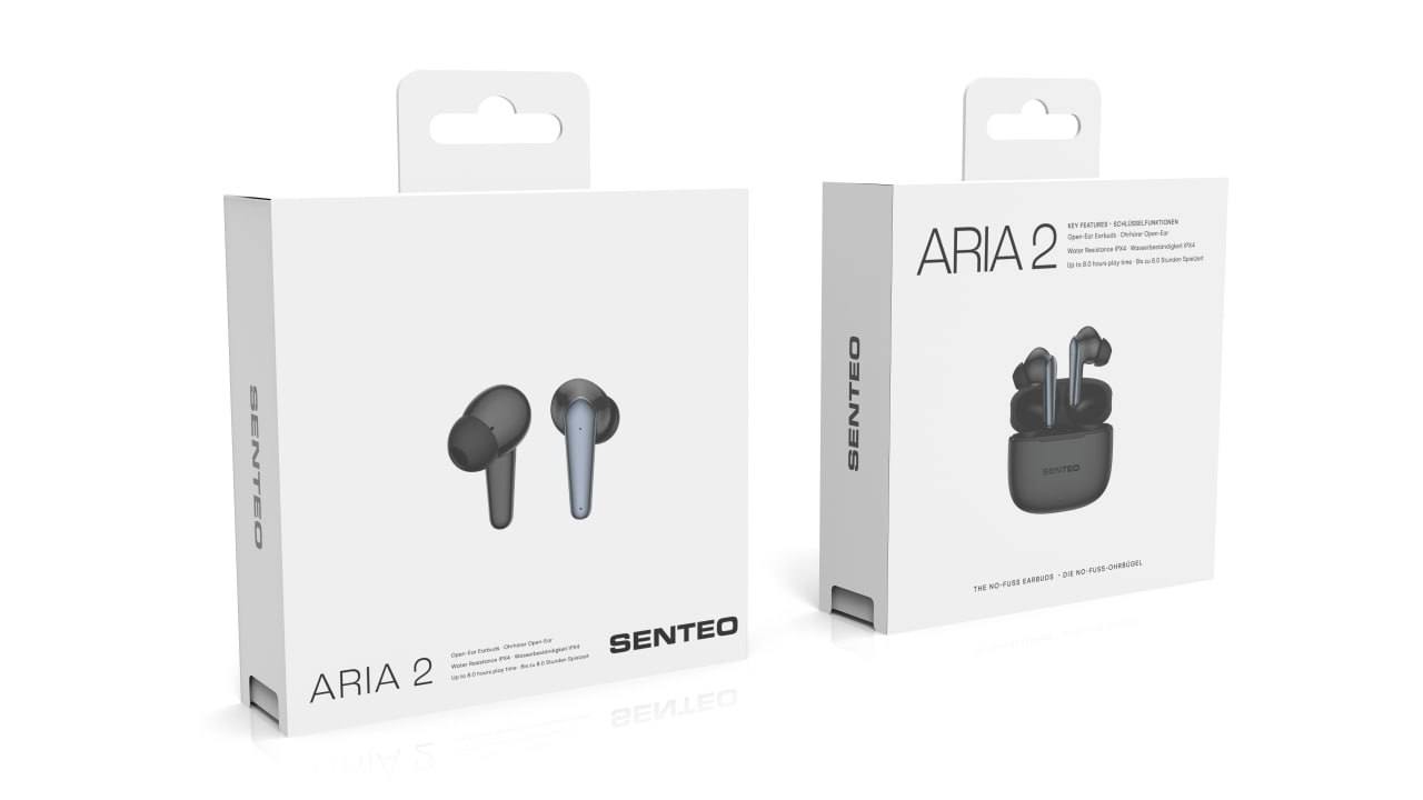 Бездротові навушники TWS SENTEO ARIA 2 Studio (black)