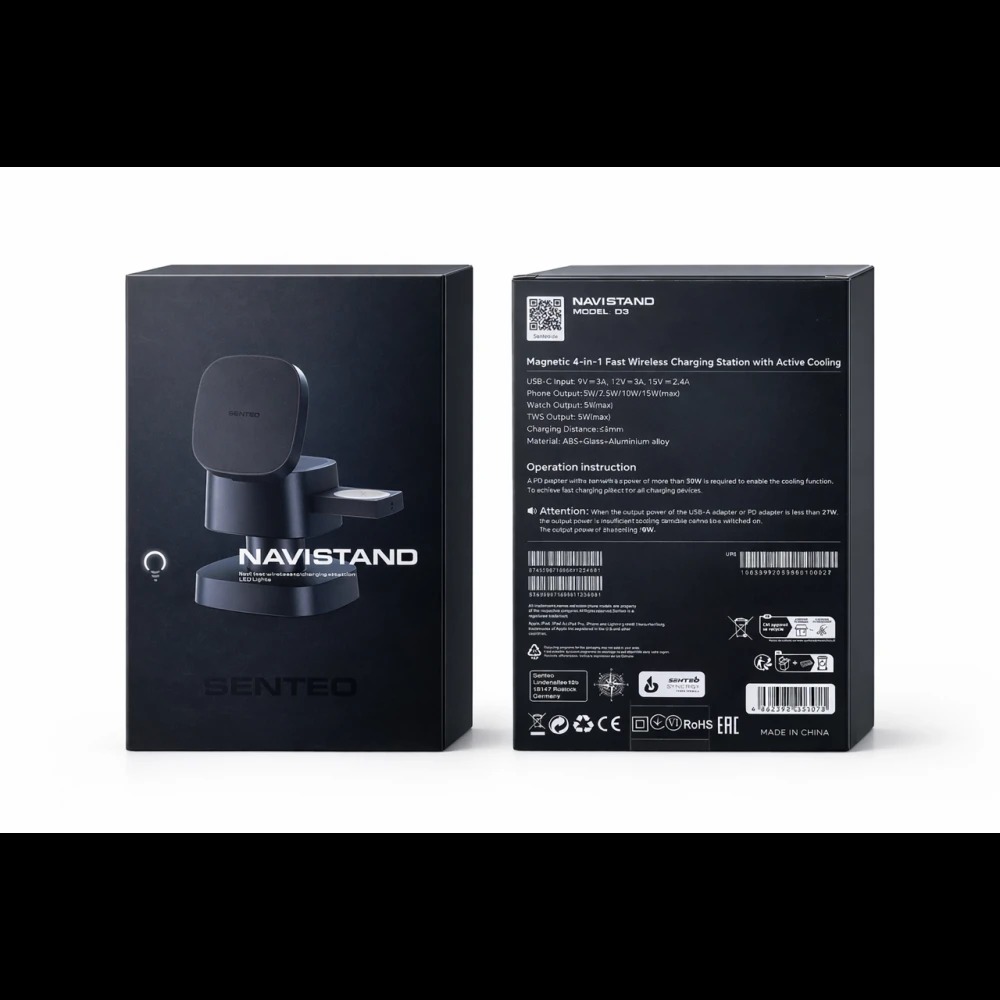Док – станция SENTEO D3 4in1 15W (black)