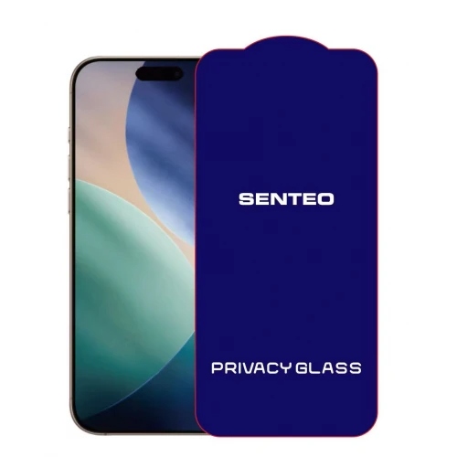 Захисне скло SENTEO 9H Privacy iPhone 15 Pro Max black (в упаковці)