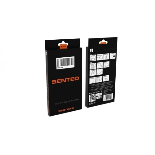 Захисне скло SENTEO 9H Impact iPhone 17 Air black (в упаковці)