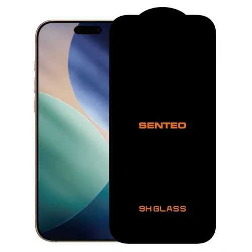 Захисне скло SENTEO 9H Impact iPhone 17 Air black (в упаковці)