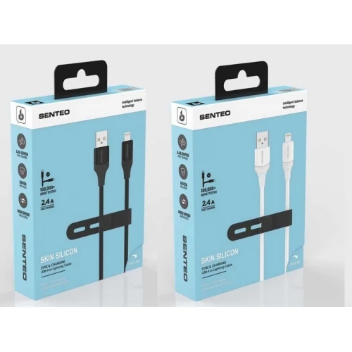Кабель SENTEO SL-07 2.4A USB to Lightning 1.2m (white)