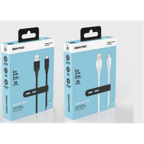 Кабель SENTEO SL-07 3A USB to Type-C 1.2m (white)
