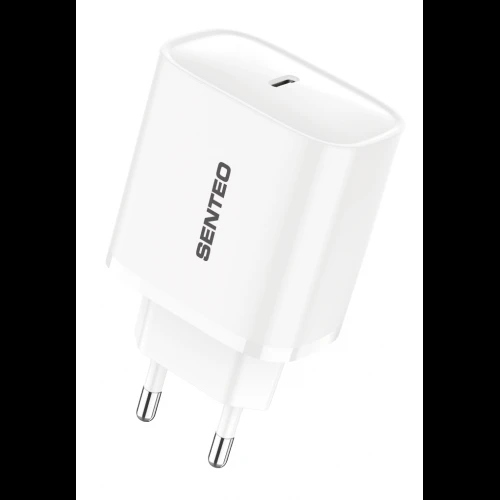 МЗП 1Port SENTEO T-03 version2 USB-C PD 30W (CE Сертификат) (white)