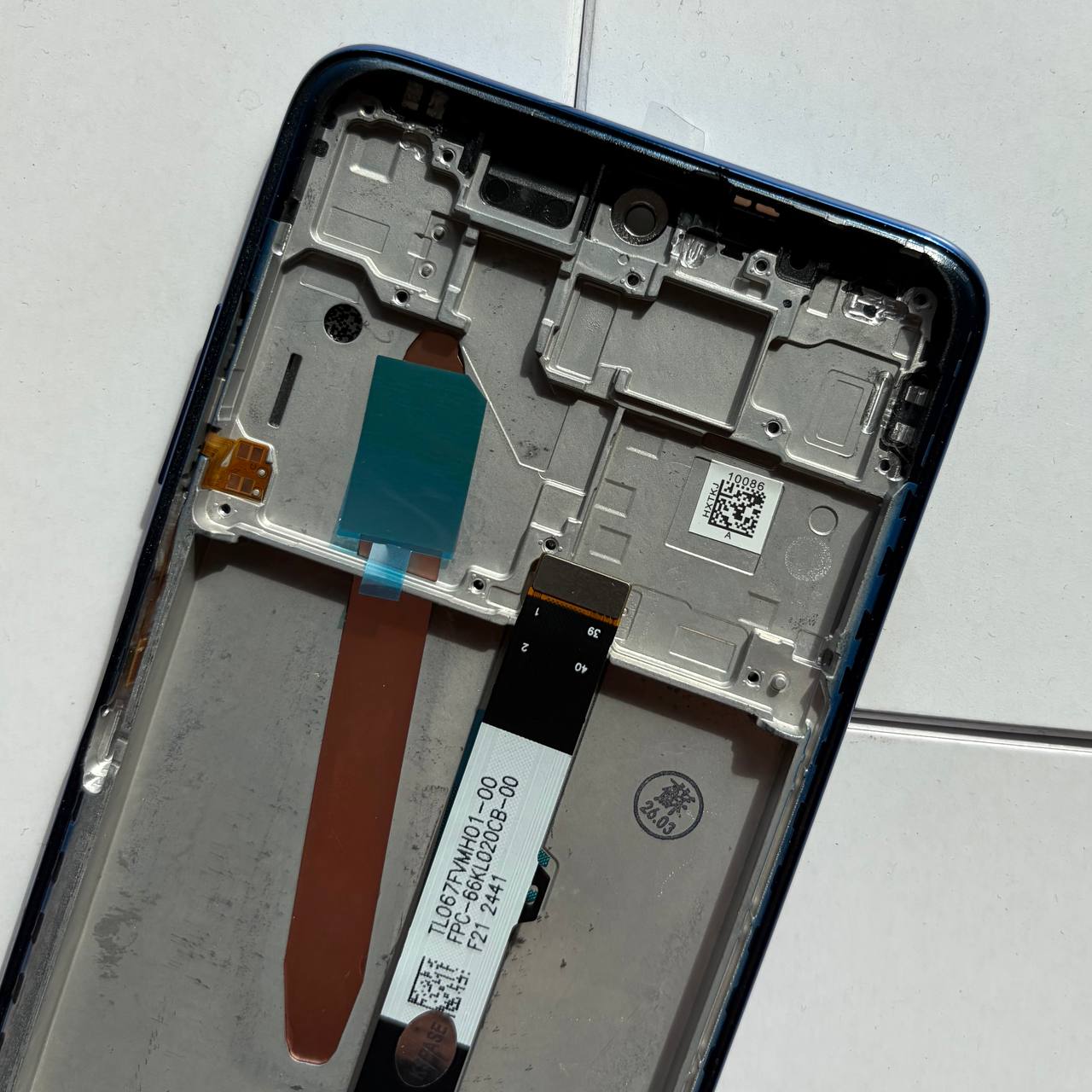 Дисплей Xiaomi Poco X3 | Poco X3 Pro | Poco X3 NFC blue, с рамкой, Original (PRC)