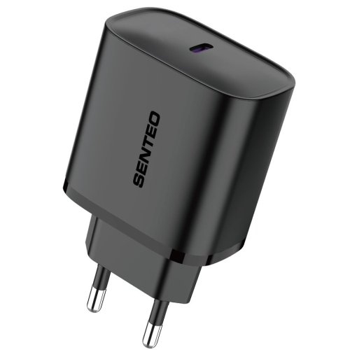 СЗУ 1Port SENTEO T-03 version2 USB-C PD 30W (CE Сертификат) (black)