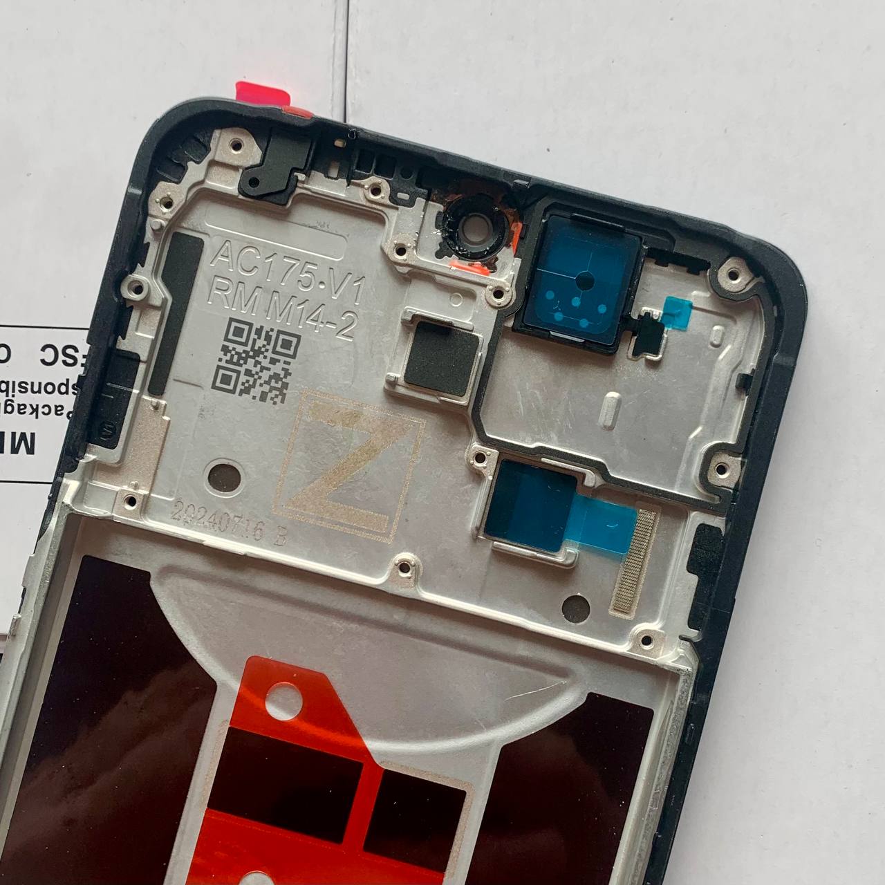 Дисплей OPPO Reno 12F 4G | Reno 12F 5G | Reno12 FS black, з рамкою, Hard OLED (6.62")