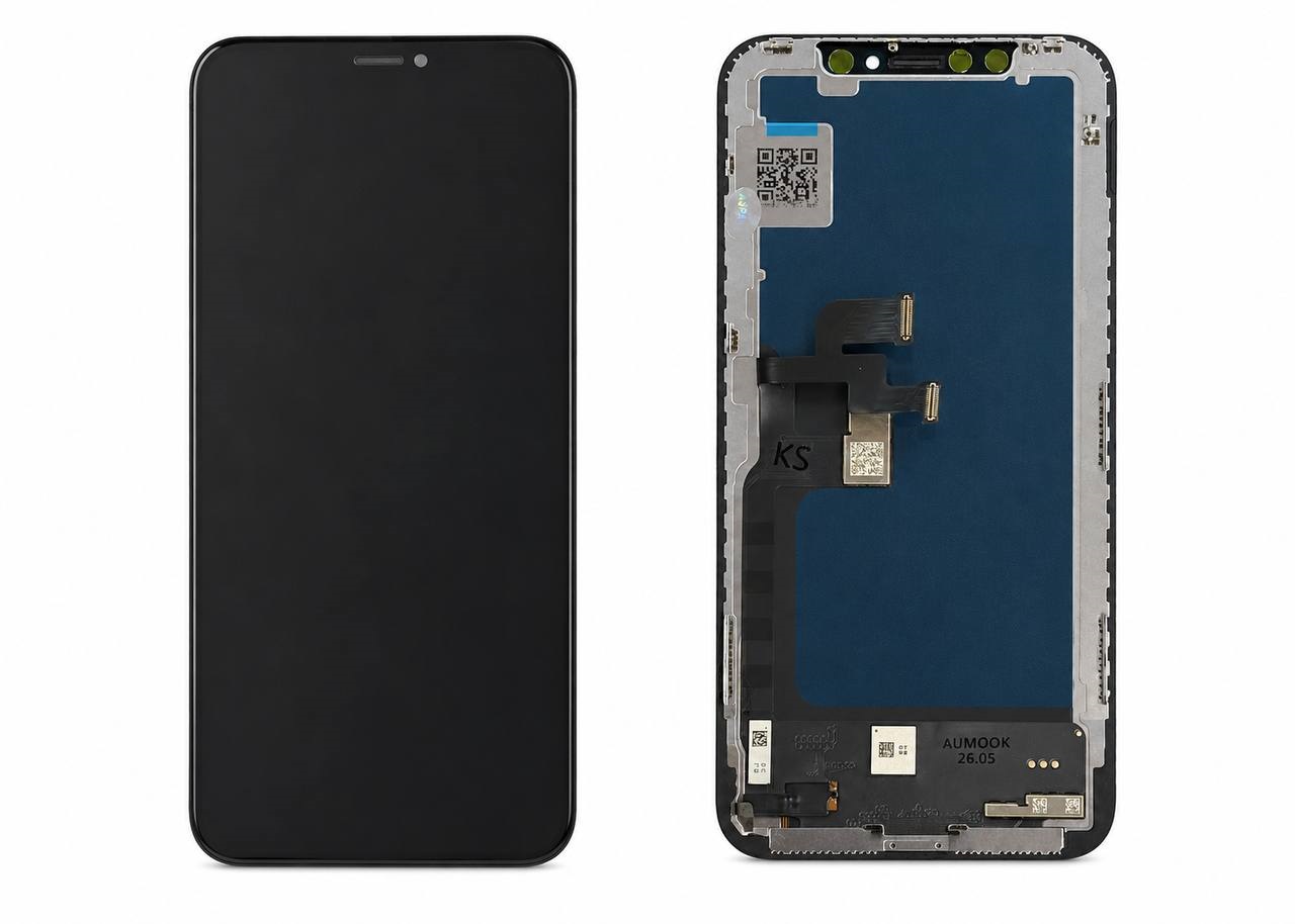 Дисплей iPhone X black, з рамкою, AUMOOK HD+ INCELL