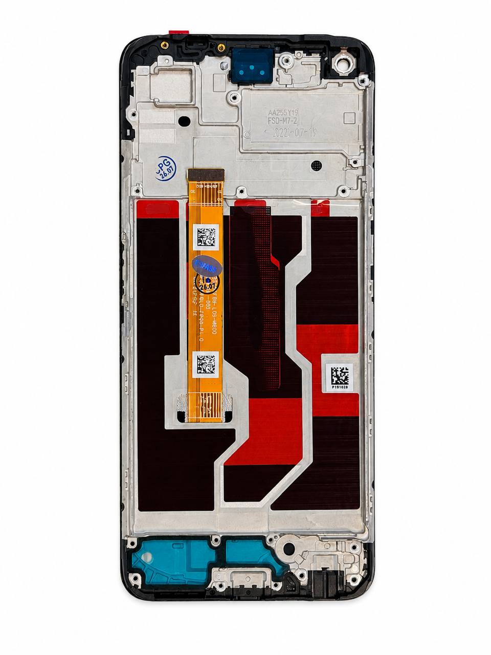 Дисплей OPPO A96 4G black, с рамкой, Original Self Welded