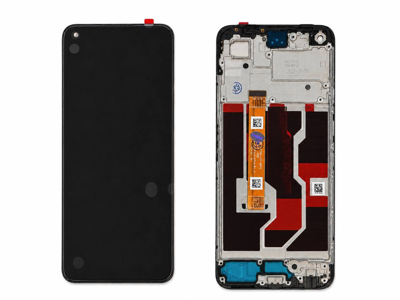 Дисплей OPPO A96 4G black, с рамкой, Original Self Welded