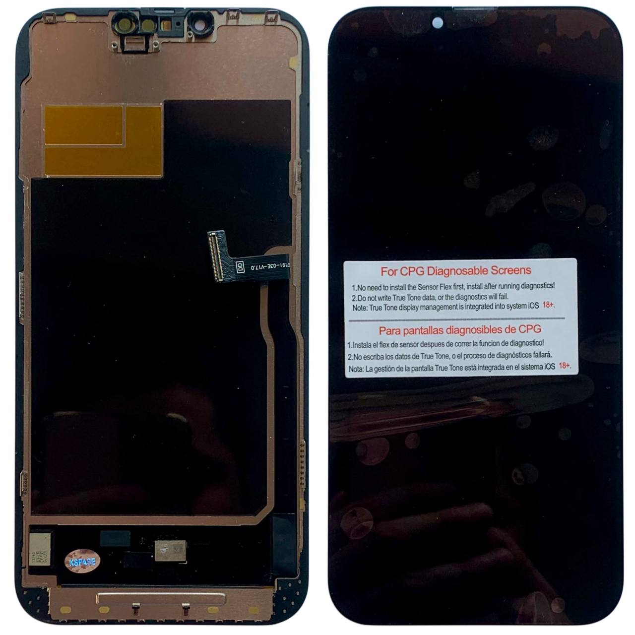 Дисплей iPhone 13 Pro Max black, с рамкой, CPG Soft OLED 120Hz (без ошибки)
