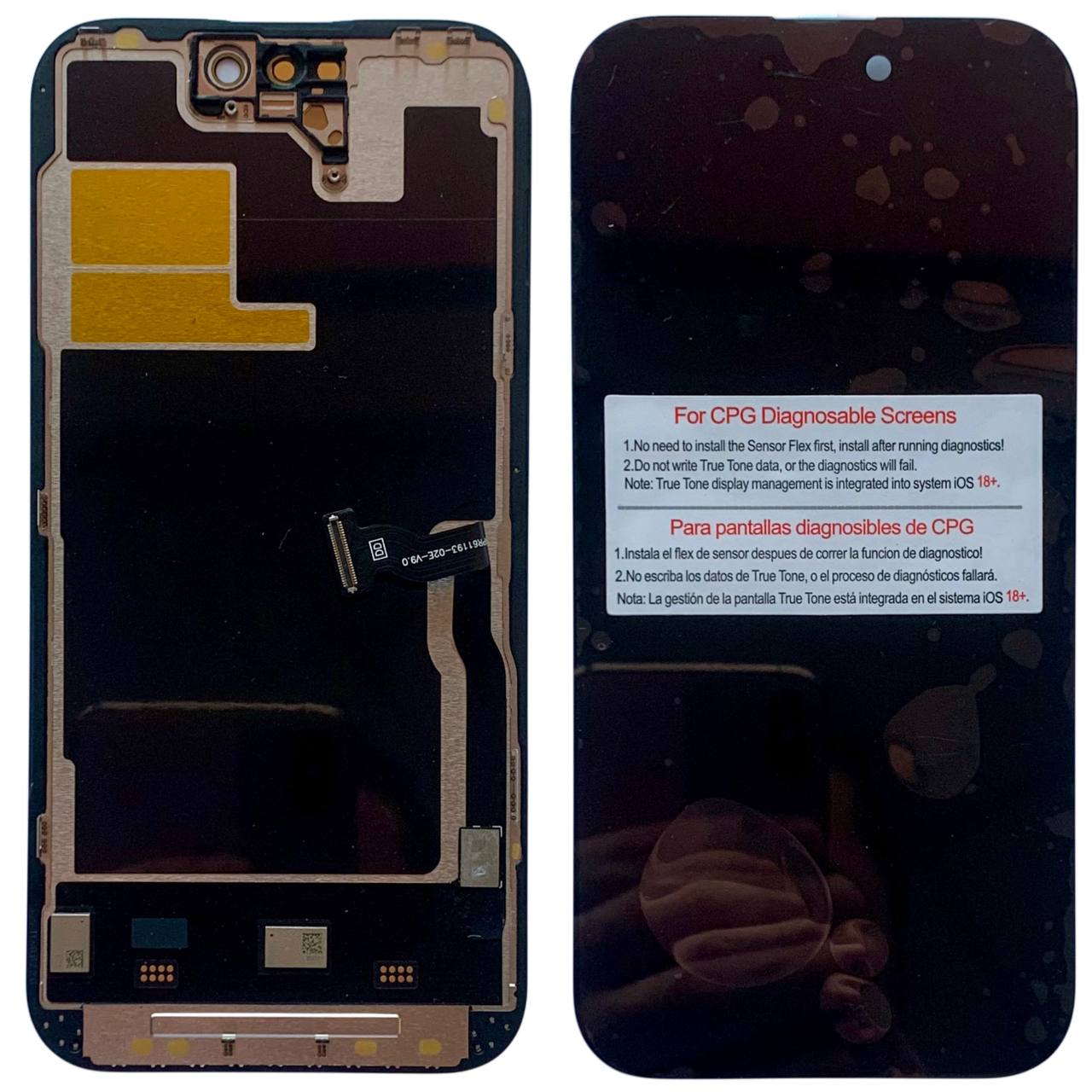 Дисплей iPhone 14 Pro black, с рамкой, CPG Soft OLED 120Hz (без ошибки)