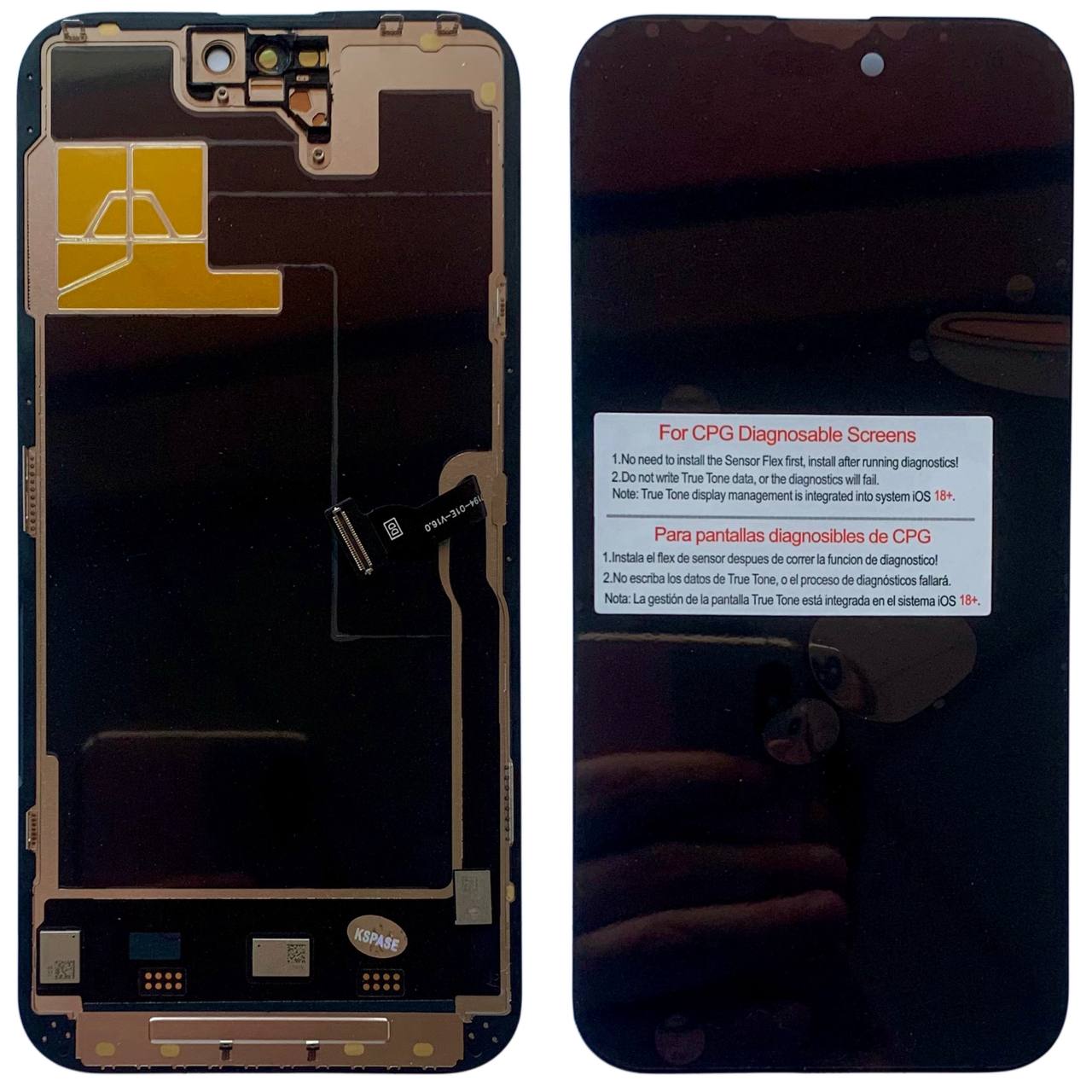 Дисплей iPhone 14 Pro Max black, с рамкой, CPG Soft OLED 120Hz (без ошибки)