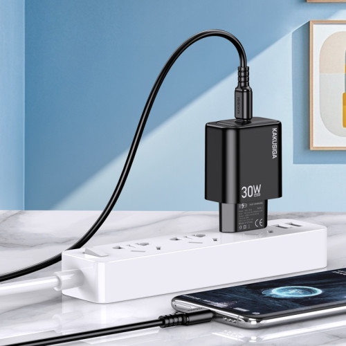 СЗУ 1Port Kakusiga KSC-1660 USB-C 30W Type-C to Type-C black
