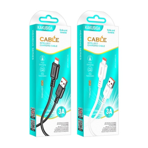 Кабель Kakusiga KSC-982 USB to Lightning 1m Black