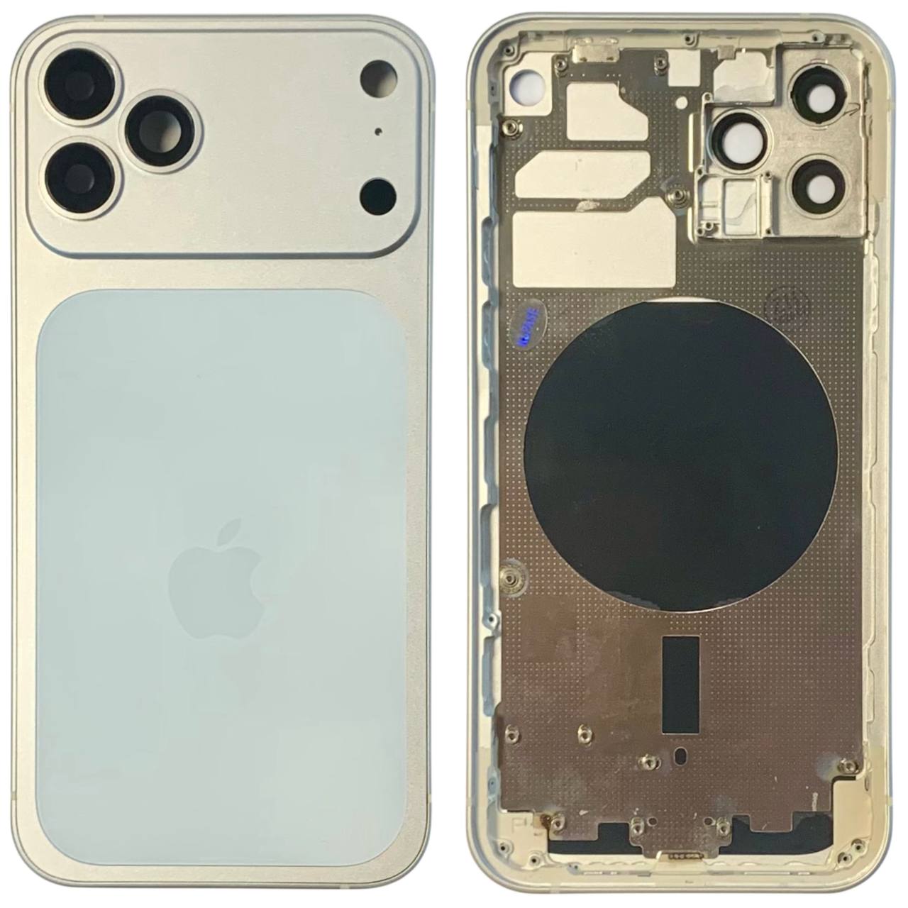 Корпус iPhone 12 Pro в форме iPhone 17 Pro white, High Quiality