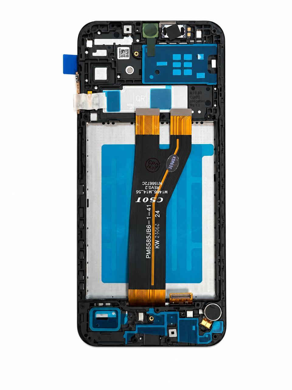 Дисплей Samsung M146B Galaxy M14 5G black, з рамкою, спікером, вібро, Original Self Welded