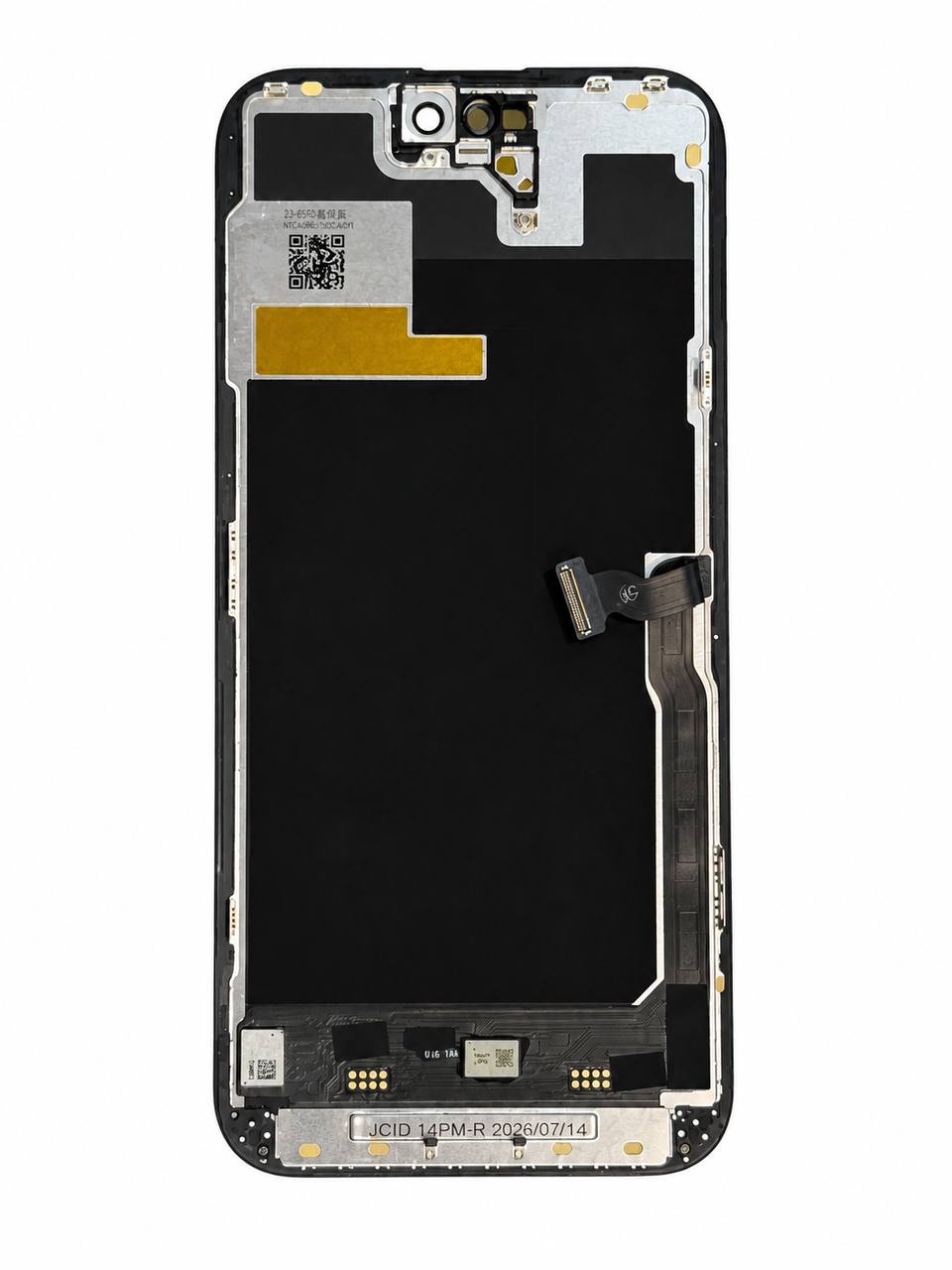 Дисплей iPhone 14 Pro Max black, с рамкой, JCID Soft OLED 120Hz (без ошибки)