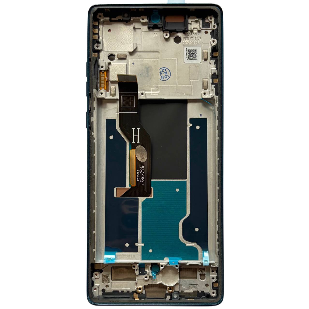 Дисплей Motorola Moto Edge 50 Fusion blue, с рамкой, Original Self Welded