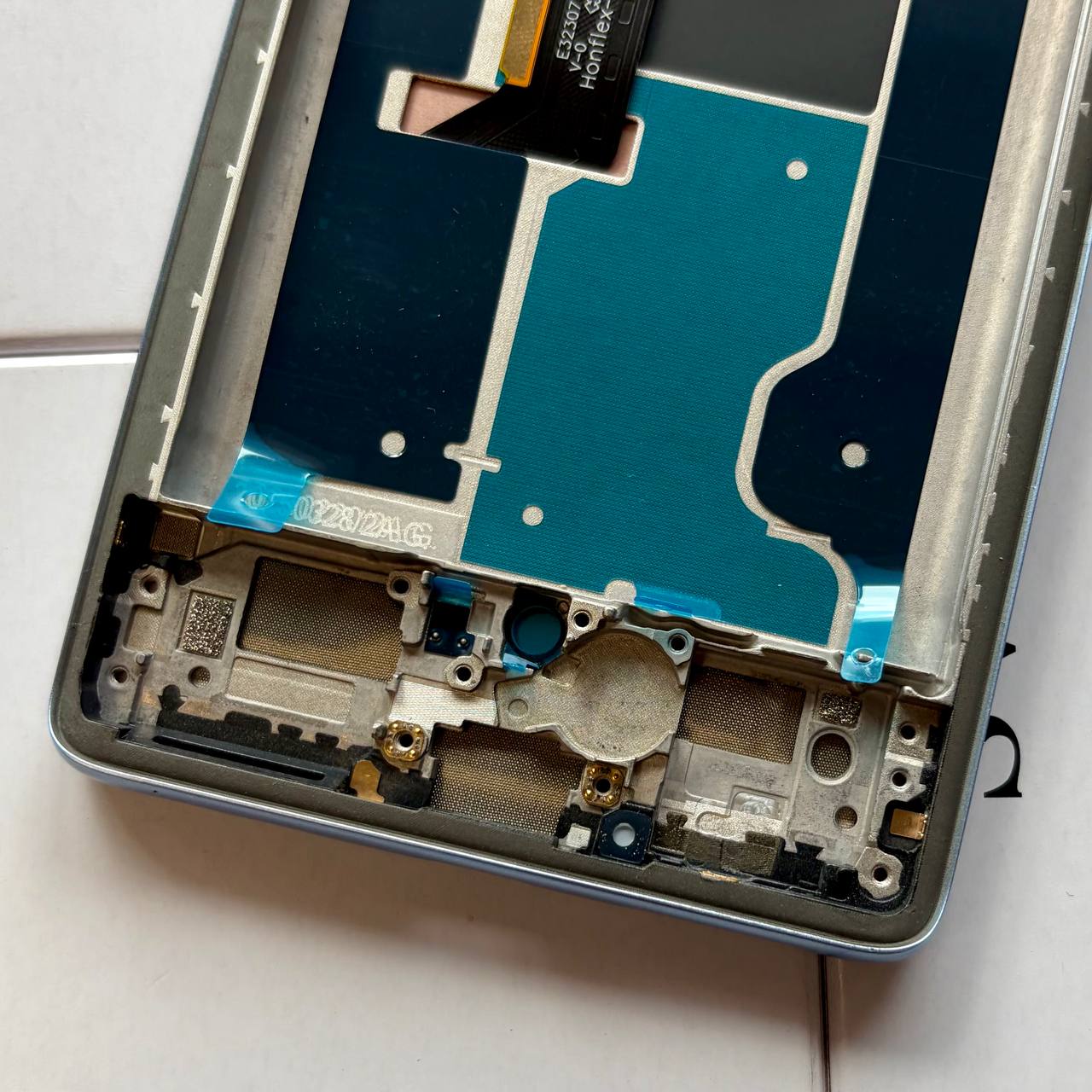Дисплей Motorola Moto Edge 50 Fusion light blue, с рамкой, Original Self Welded