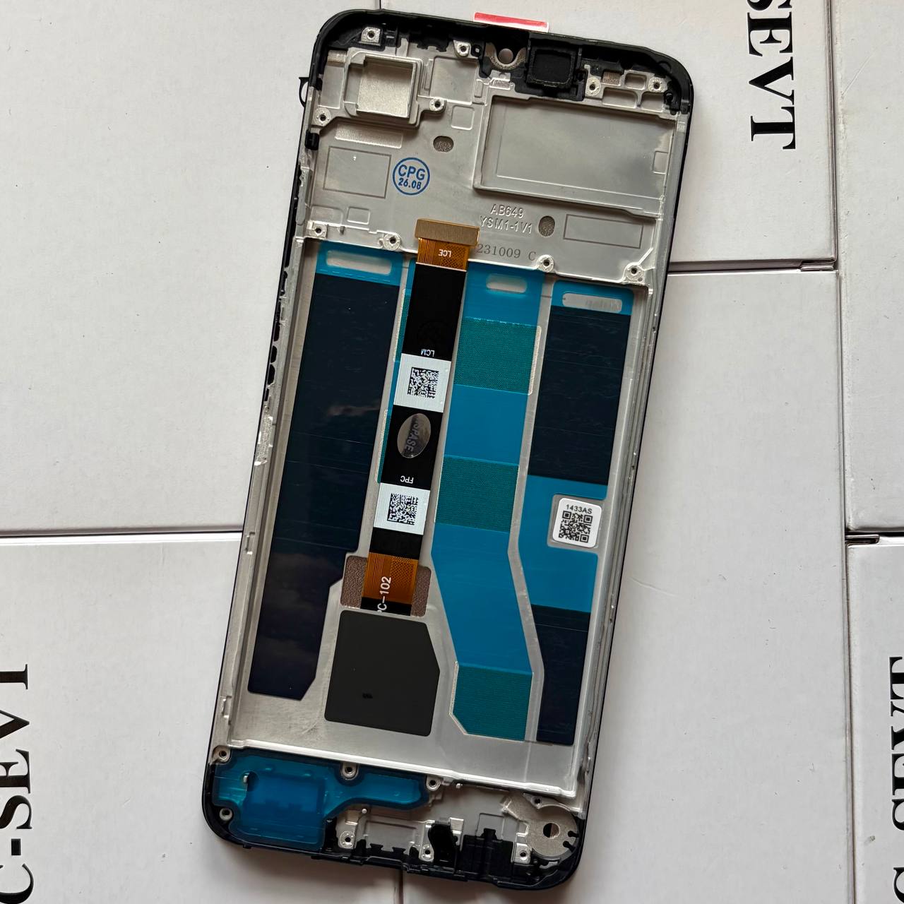 Дисплей Realme C53 black, с рамкой, Original Self Welded
